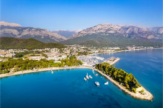 Panorama di Kemer sulla Riviera turca